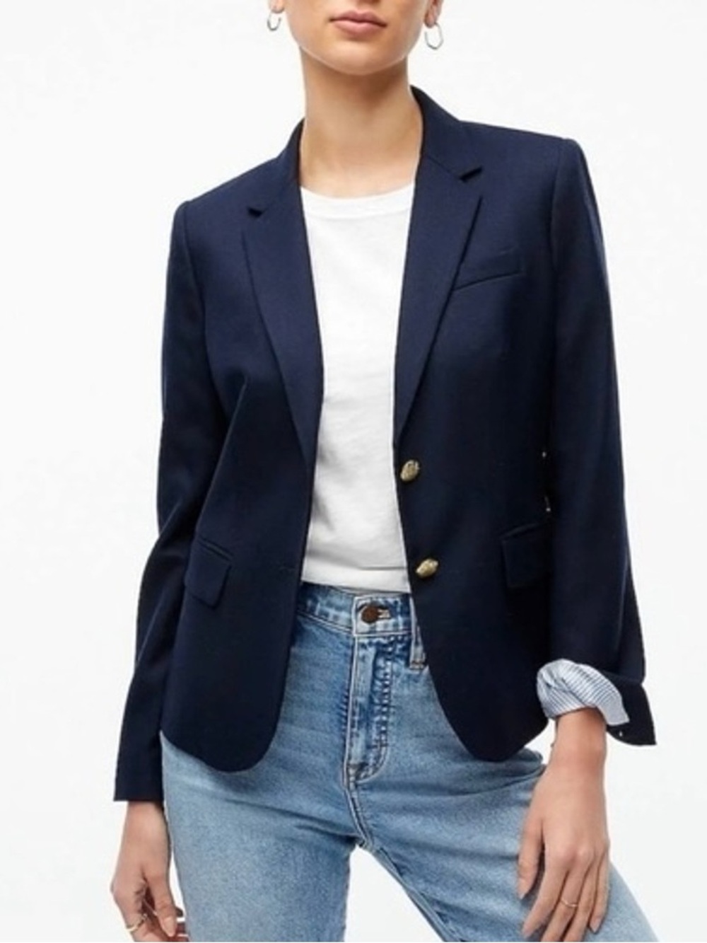 J. Crew Factory Schoolboy Blazer Navy